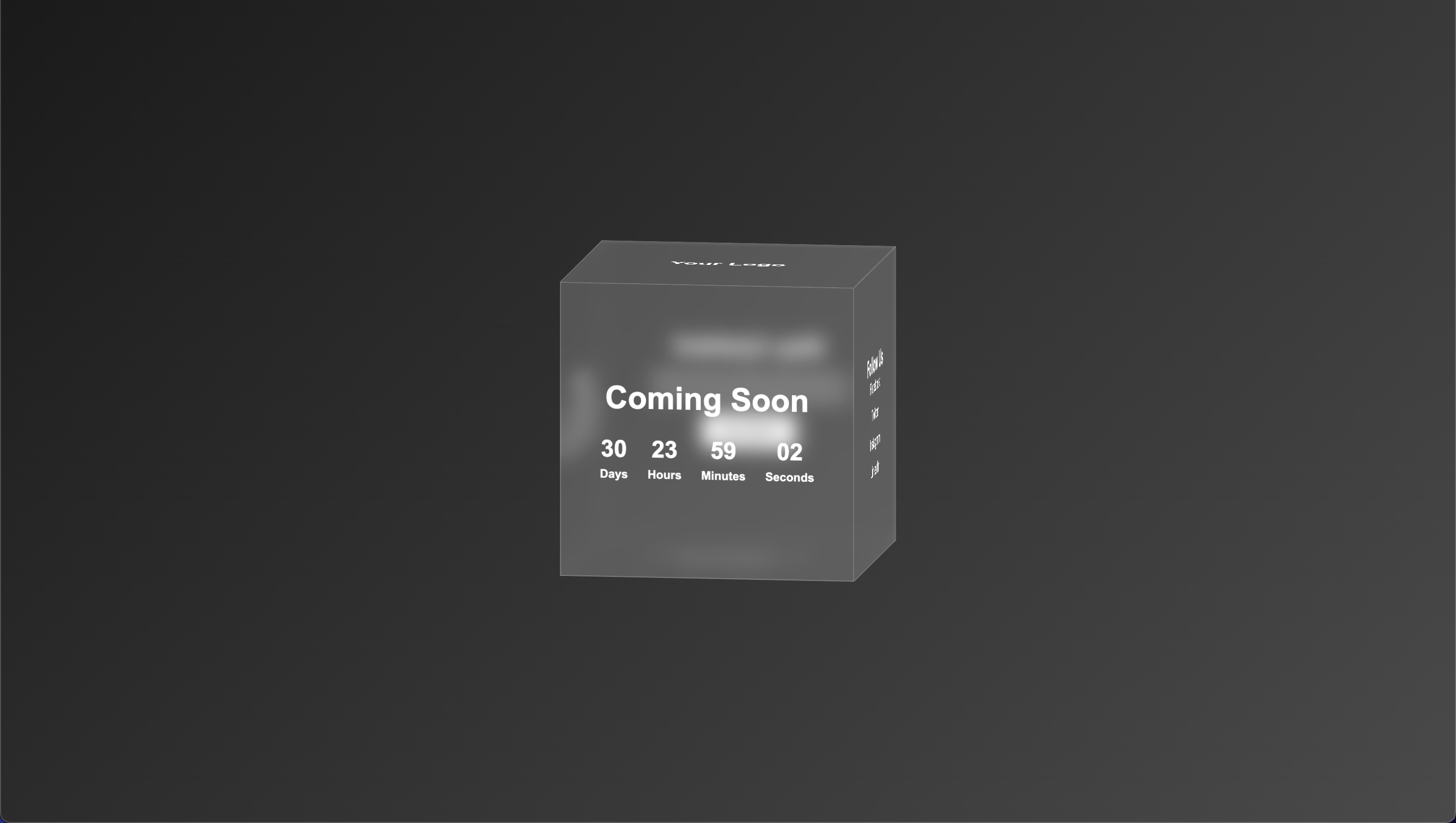 3D Cube Template