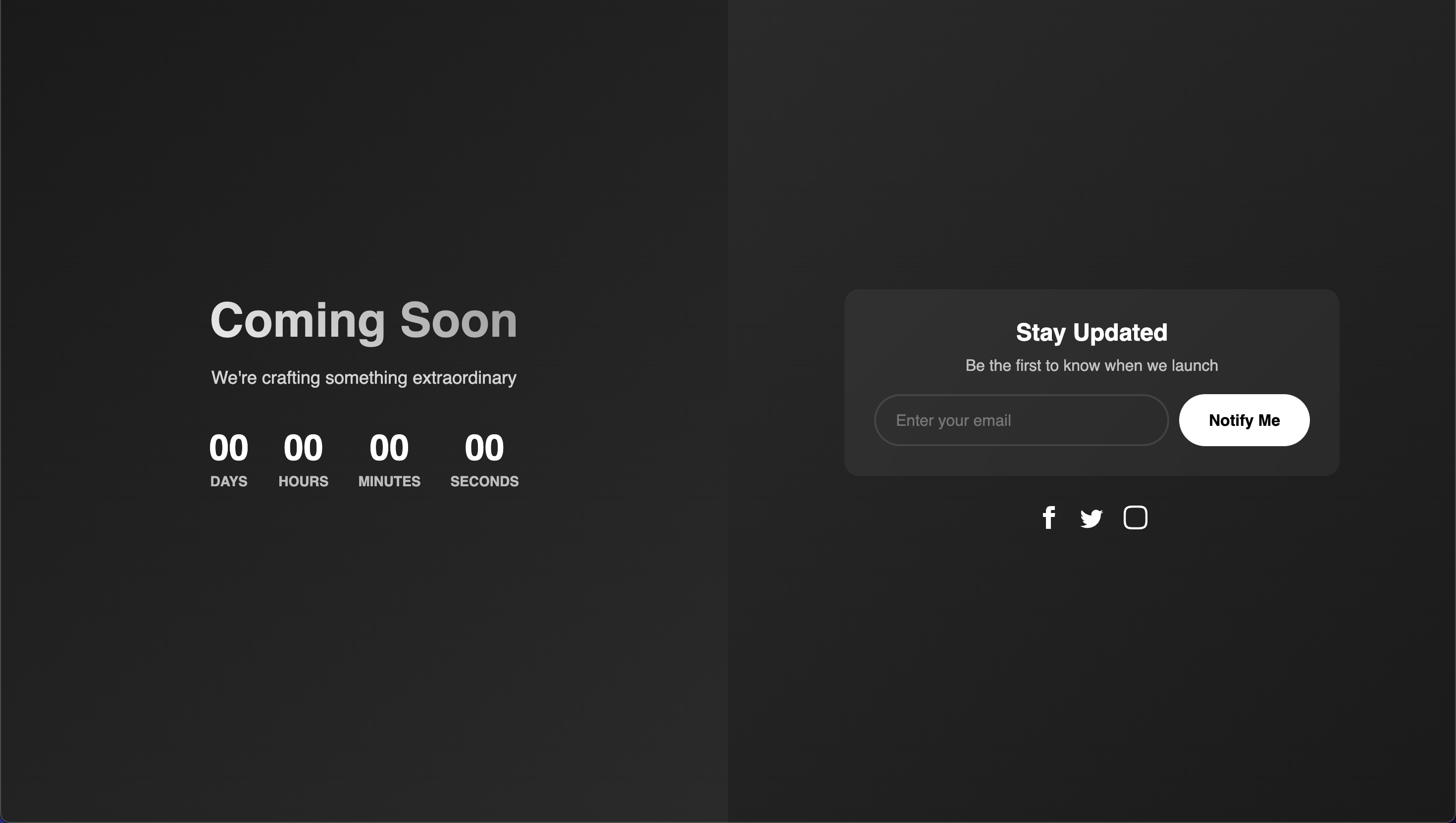 Split Screen Template